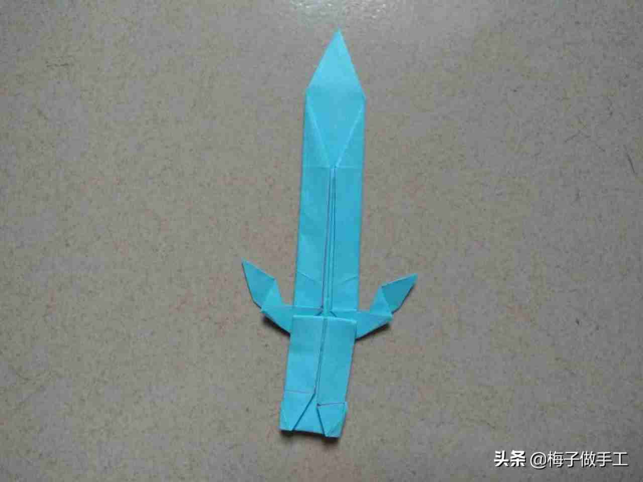 宝剑手工折纸如何制作 宝剑手工折纸制作步骤教程简单