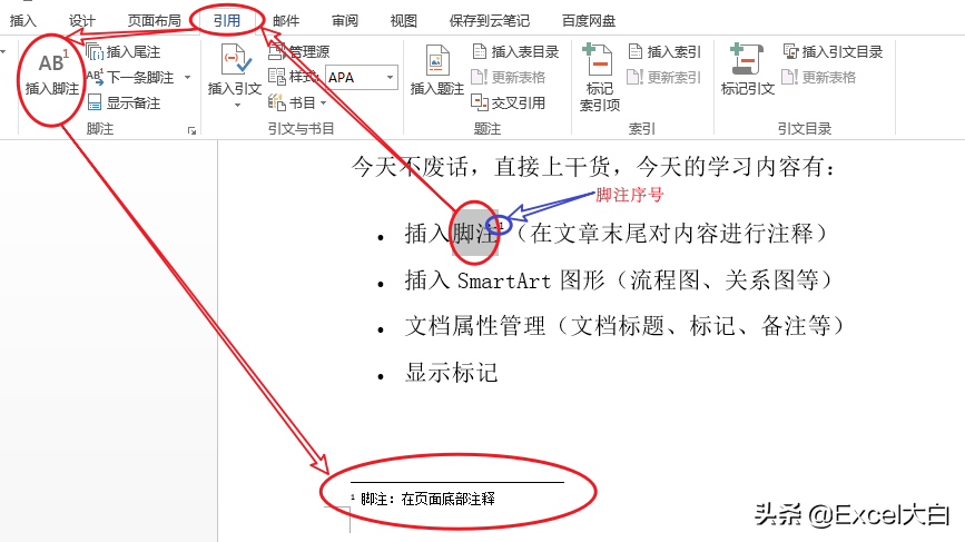 脚注和尾注的区别(在word中题注、脚注、尾注、交叉引用的区别)